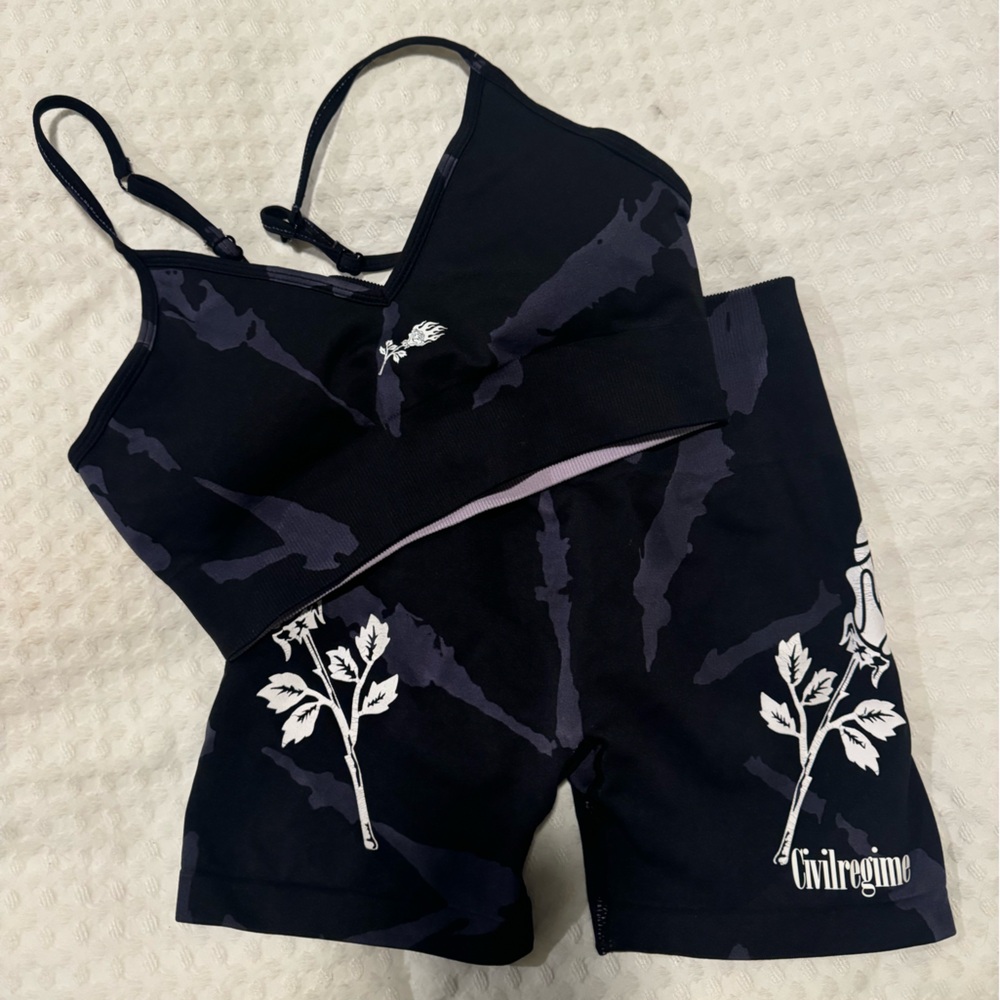 Civil Regime Sports Bra and Shorts set